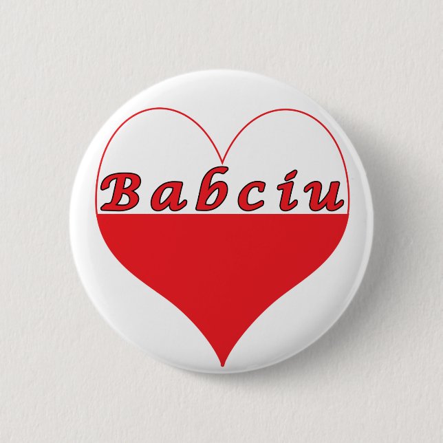 Babciu polska Heart Knapp (Framsida)