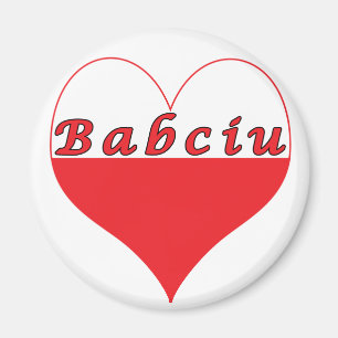 Babciu polska Heart Magnet