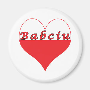 Babciu polska Heart Magnet
