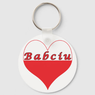 Babciu polska Heart Nyckelring