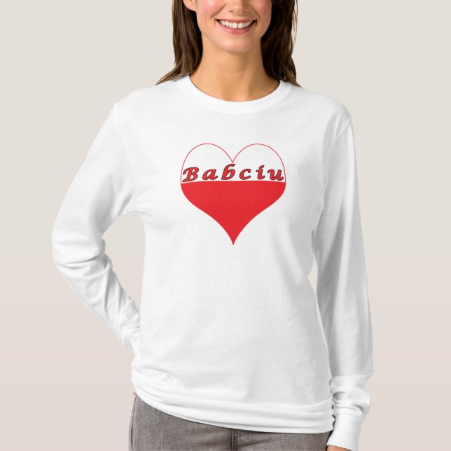 Babciu polska Heart Tee (Framsida)