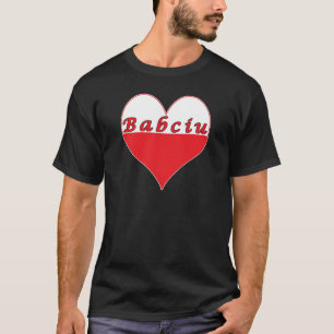 Babciu polska Heart Tee Shirt