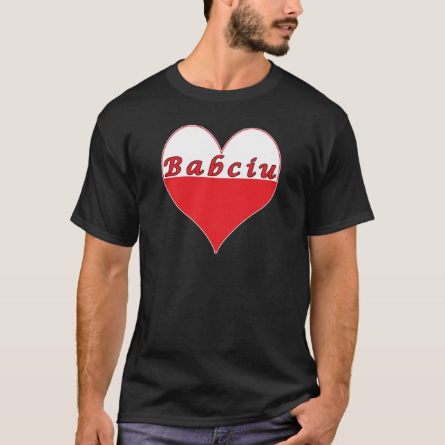 Babciu polska Heart Tee Shirt (Framsida)