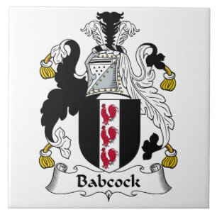 Babcock familjvapensköld kakelplatta