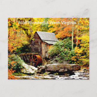 Babcock State Park Grist Mill Vykort