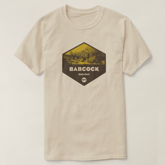 Babcock State Park Väster Virginia T Shirt (Design framsida)