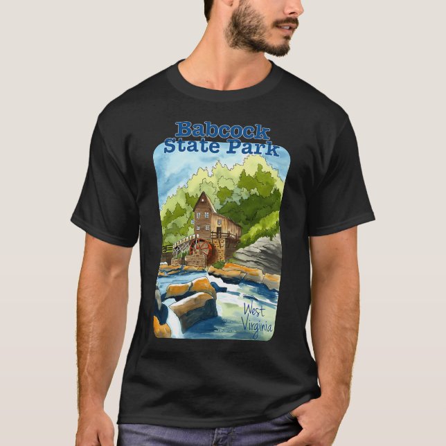 Babcock State Park, West Virginia T Shirt (Framsida)