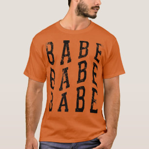 Babe 3 Vintage Brud Brudtärna Sängkammarparty T Shirt