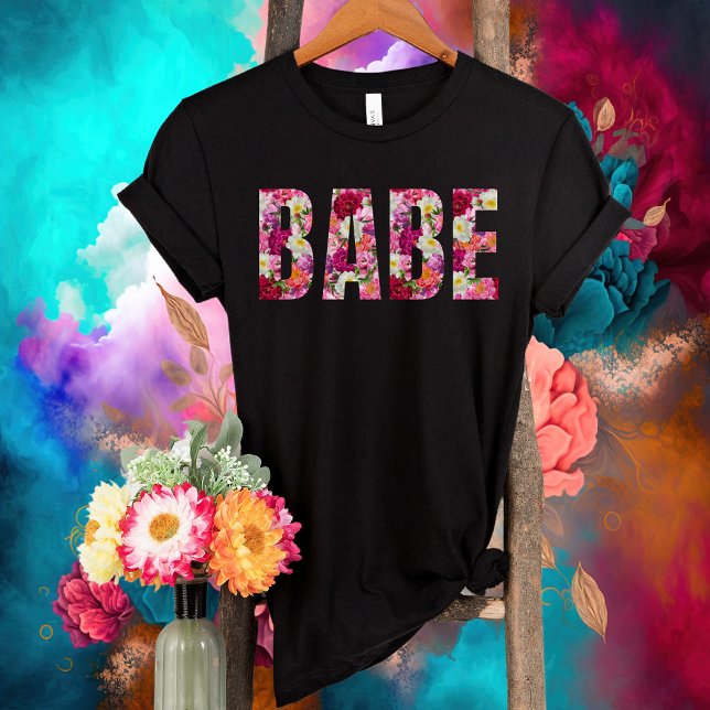 Babe Blommigt Möhippa-Bachelorette Party-Bride T Shirt (Skapare uppladdad)