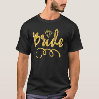 Babe Bride Trendig Retro Bride Squad Tribe Bröllop T Shirt