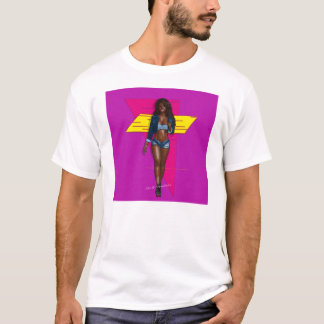 babe in blue jeans tee shirt