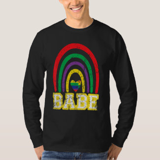 Babe Rainbow Vintage Bride Bridesmaid Bachelorette T Shirt