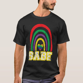 Babe Rainbow Vintage Brud Brudtärna Sängvätning T Shirt