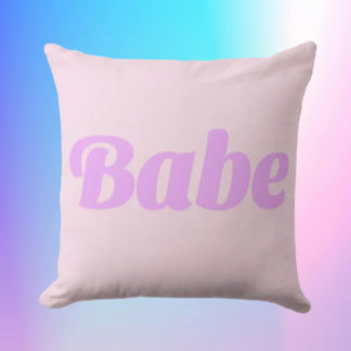 BABE Statement Throw Pillow – Bold, Cozy & Confide Kudde