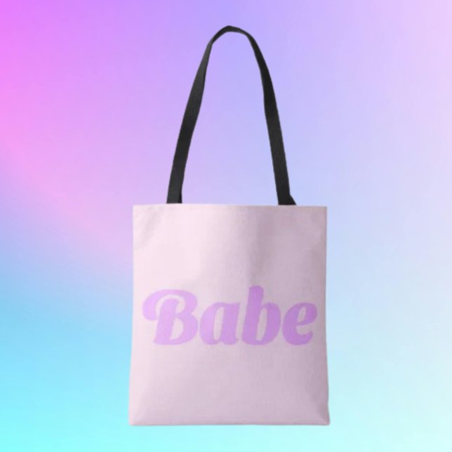 BABE Statement Tote Bag –Bär den som du menar det Tygkasse (Skapare uppladdad)