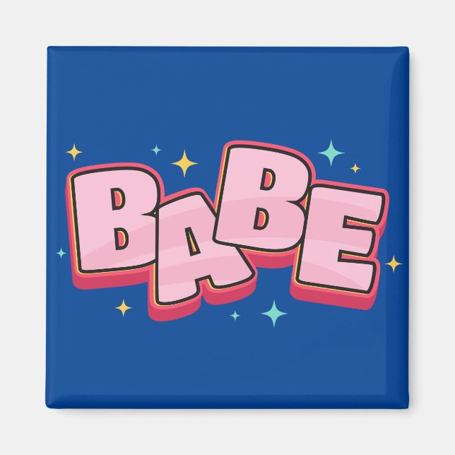 Babe-textdesign Magnet (Framsidan)