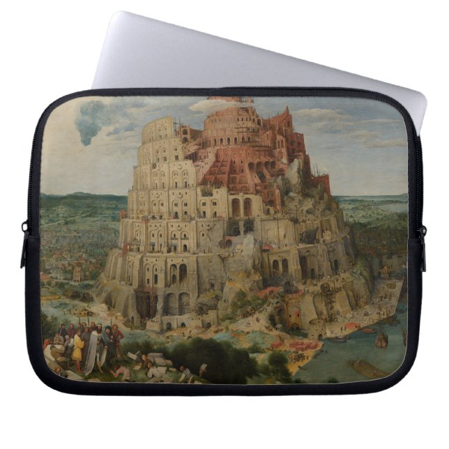 Babels torn av Pieter Bruegel den äldre Laptop Fodral (Framsidan)
