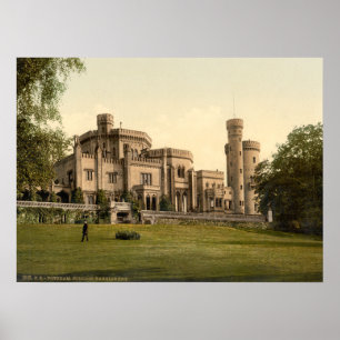 Babelsberg slott, Potsdam, Berlin, Tyskland Poster