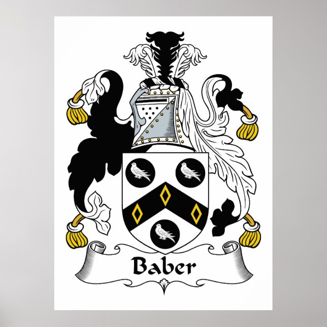 Baber Family Crest Poster (Framsidan)