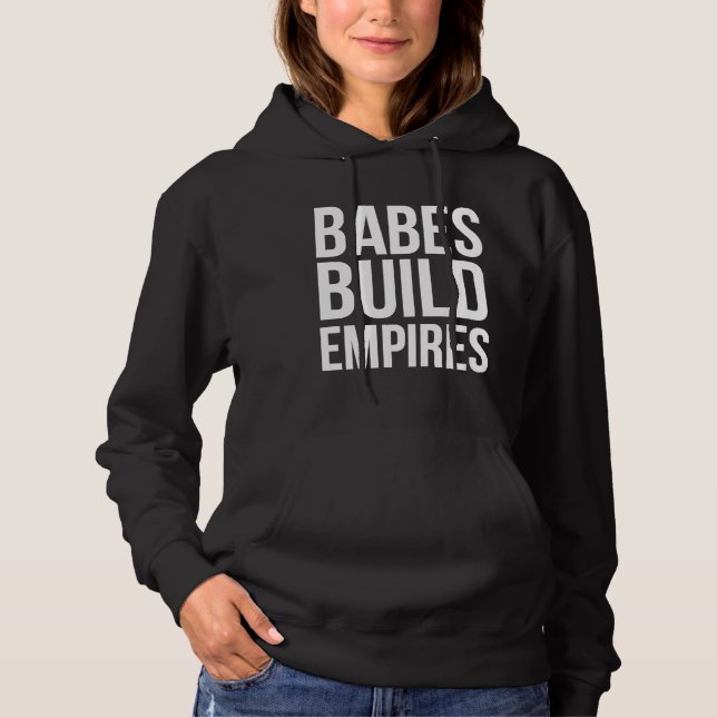 Babes Bygger Empires Chef Babe Strong Feminism Gir T Shirt (Framsida)