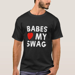 Babes Kärlek My Swag Mode Girls Boys T Shirt