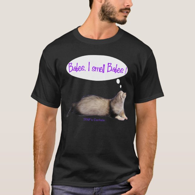 Babes luktar jag Babes T Shirt (Framsida)