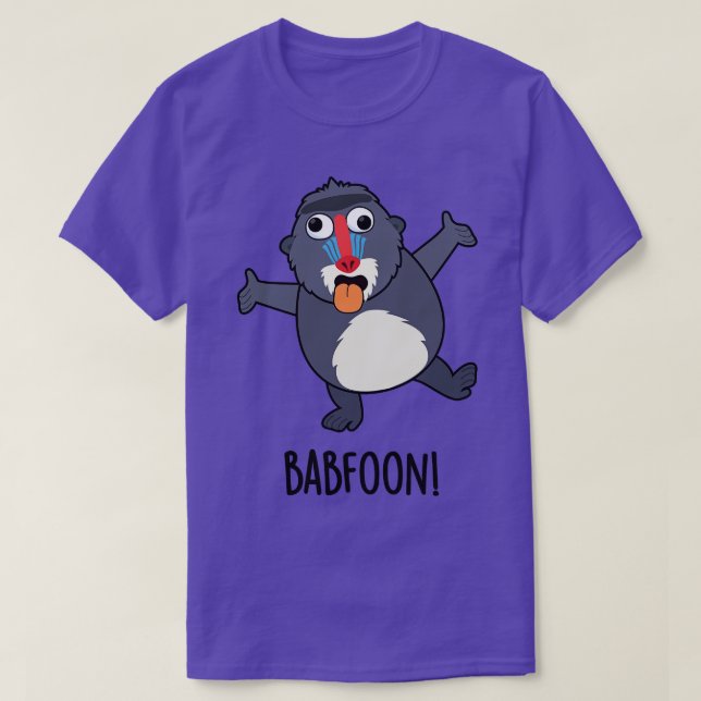 Babfoon Funny Baffoon Baboon Pun T Shirt (Design framsida)