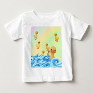 Babies T-Shirt med mamma och ankunge