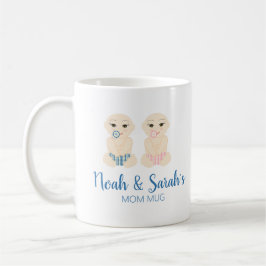 Babies Twins Boy and Girl for Mother Kaffemugg