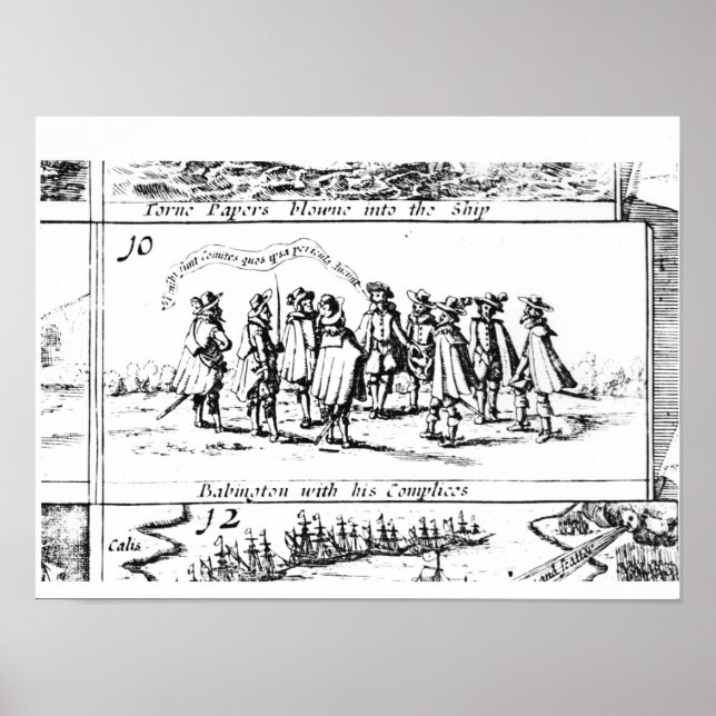 Babington och hans medbrottslingar poster (Framsidan)