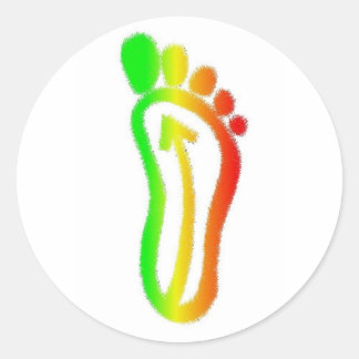 babinskifootrasta runt klistermärke