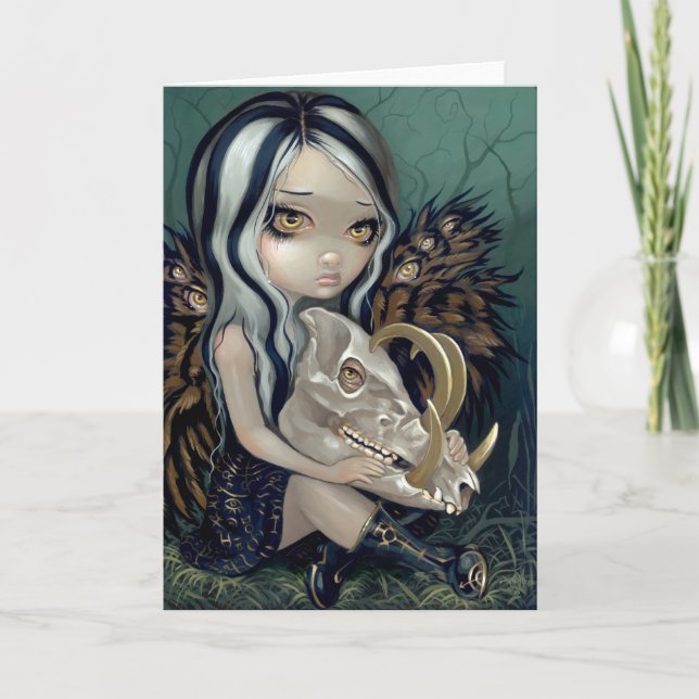 "Babirusa Skull"-hälsningskort Kort (Framsida)