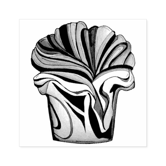 Babka Chocolate Bread Slice Loaf Jewish Bakery Stämpel (Tryck)