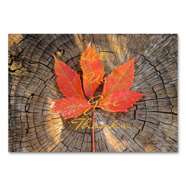 Bablecard - Thanksgiving Bordsnummer (Framsidan)