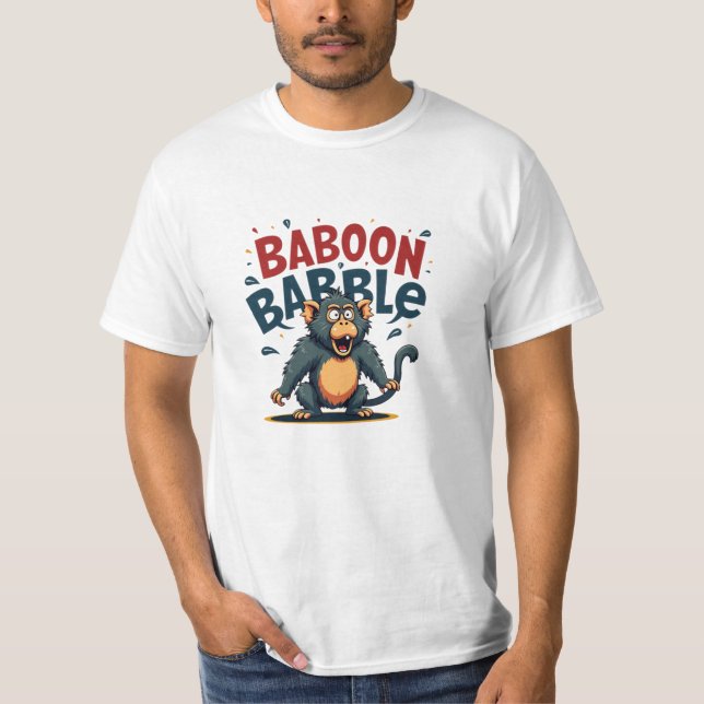 Baboon Älskare Gift Idea T Shirt (Framsida)