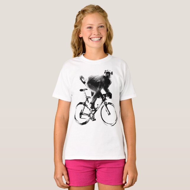 Baboon Biker T Shirt (Hel framsida)