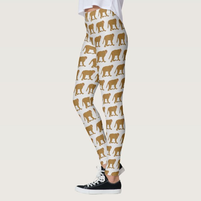 Baboon Monkey Art  Leggings (Vänster)