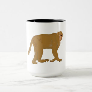 Baboon monkey art mugg