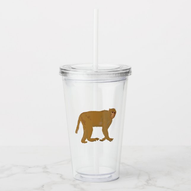 Baboon monkey art take away mugg (Framsida)
