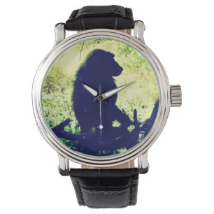 Baboon Silhouette Armbandsur