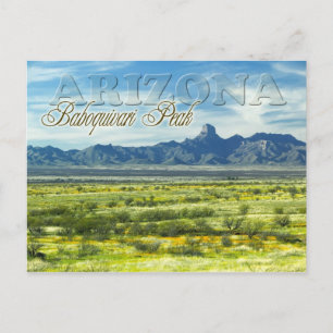 Baboquivari Peak Wilderness, Arizona Vykort