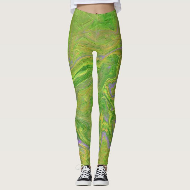 Babs 1 Abstrakt Leggings (Framsida)