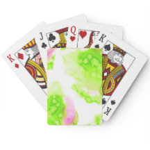 Babstrakt vattenfärgsdesign. Rosa och grönt färg.