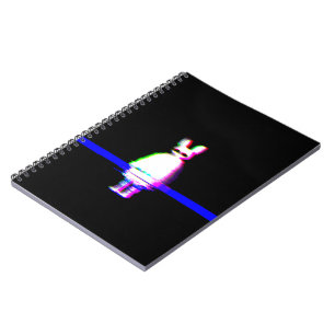 Babu Glitchcore Spiral Anteckningsbok