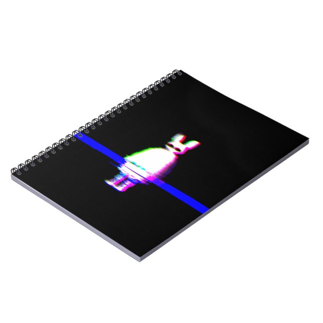 Babu Glitchcore Spiral Notebook Anteckningsbok (Vänstra Sidan)