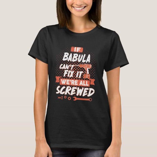 BABULA Shirt, BABULA Gift Shirts T Shirt (Framsida)
