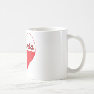 Babunia polska Heart Kaffemugg