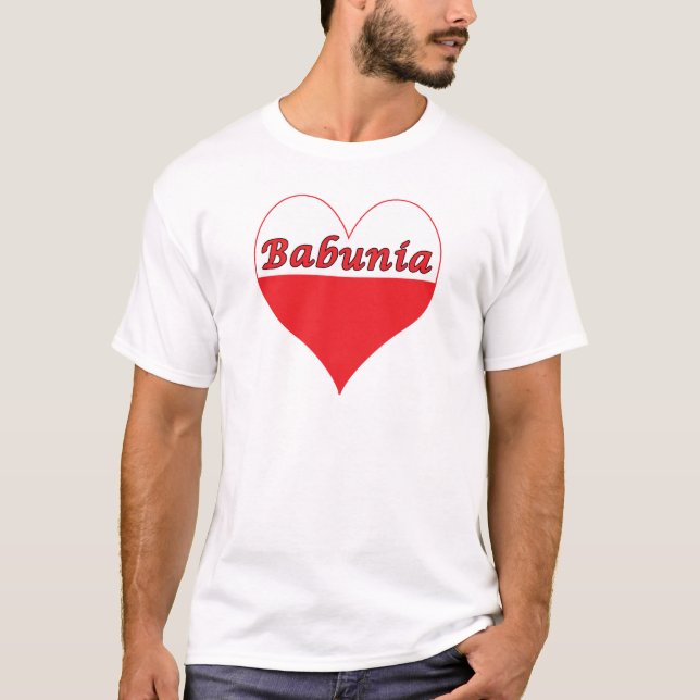 Babunia polska Heart Tröja (Framsida)