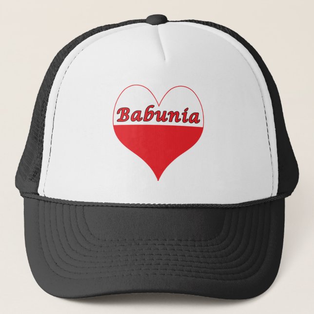 Babunia polska Heart Truckerkeps (Framsida)