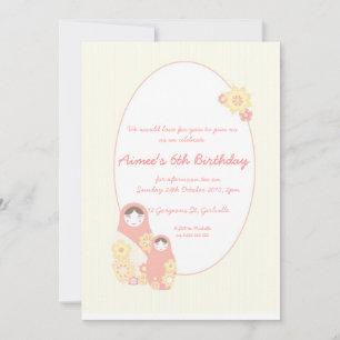 Babushka Baby Shower-inbjudan Inbjudningar
